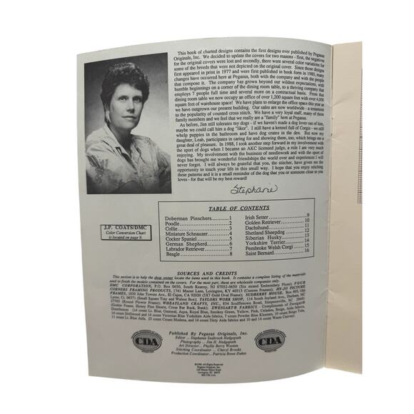 Vintage Dogs Collection 1 Book 1 Cross Stitch Design Pamphlet 1980 Pegasus Publi - Picture 2 of 3